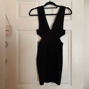 Urban Outfitters Elegant Black Cutout Dress NWT
